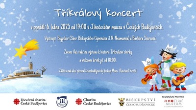 Č. BUDĚJOVICE: Tříkrálový koncert k 25. výročí Tříkrálové sbírky