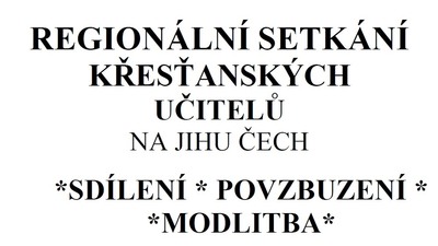 VIMPERK: Regionální setkání křesťanských učitelů