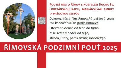 ŘÍMOV: Podzimní pouť 2025
