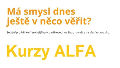ZÁMEK DRAHENICE (U BŘEZNICE): Kurzy Alfa