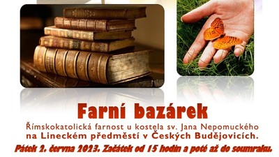 Č. BUDĚJOVICE: Farní bazárek u sv. J. Nepomuckého 2023