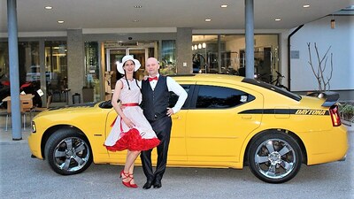 Foto: Zdeněk Mandelíček a Anička Mikešová Korbářová