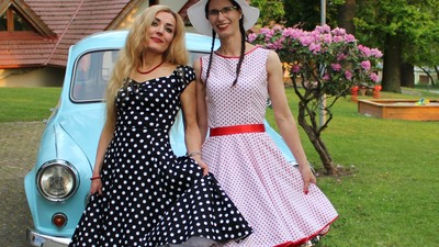 Foto: Zdeněk Mandelíček a Anička Mikešová Korbářová