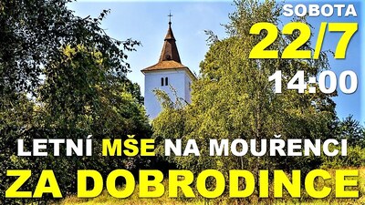 MOUŘENEC: Mše za dobrodince 2023