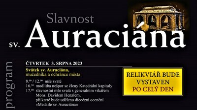 Č. BUDĚJOVICE: Slavnost sv. Auraciána 2023
