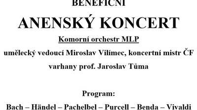 KAŠPERSKÉ HORY: Benefiční Anenský koncert