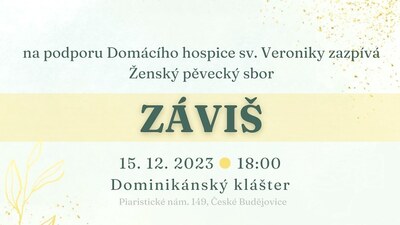 Č. BUDĚJOVICE: Benefiční adventní koncert sboru „ZÁVIŠ“