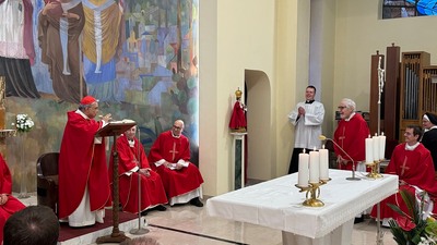 Kardinálská mše svatá v Nepomucenu – hovoří kardinál Semeraro; Foto: František Štěch